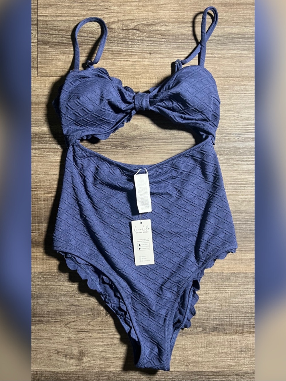 Cupshe Cutout Scalloped Trim One Piece Monokini Swim Suit